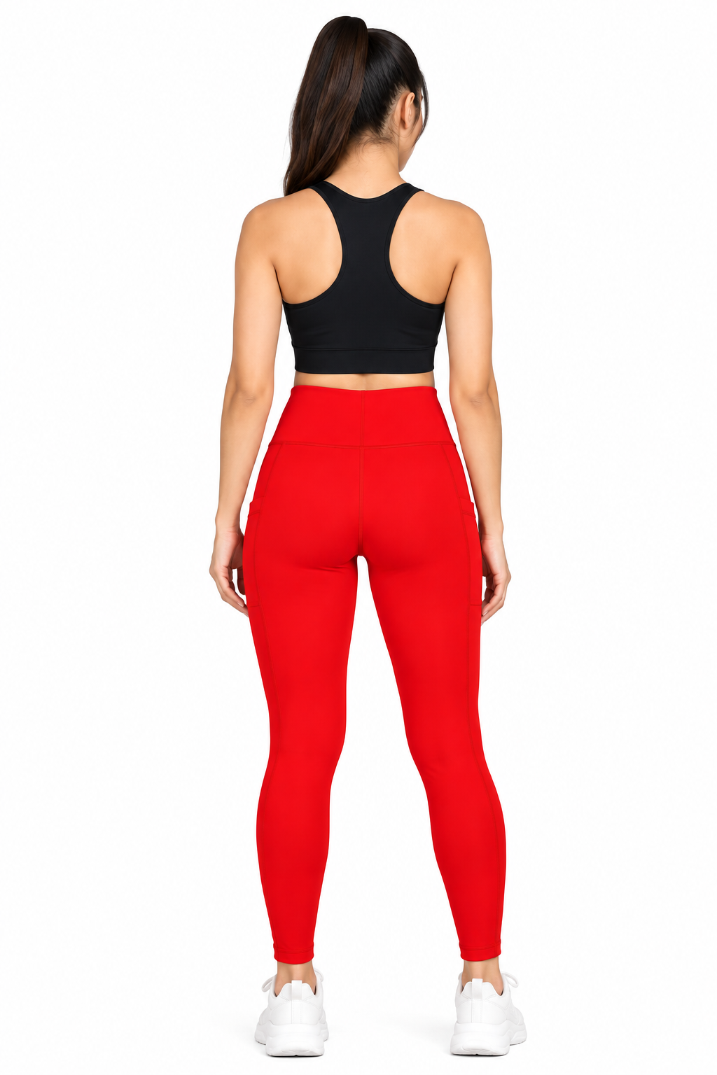 High Waist 2 Pocket Dry Fit 4 Way Lycra Leggings for Women