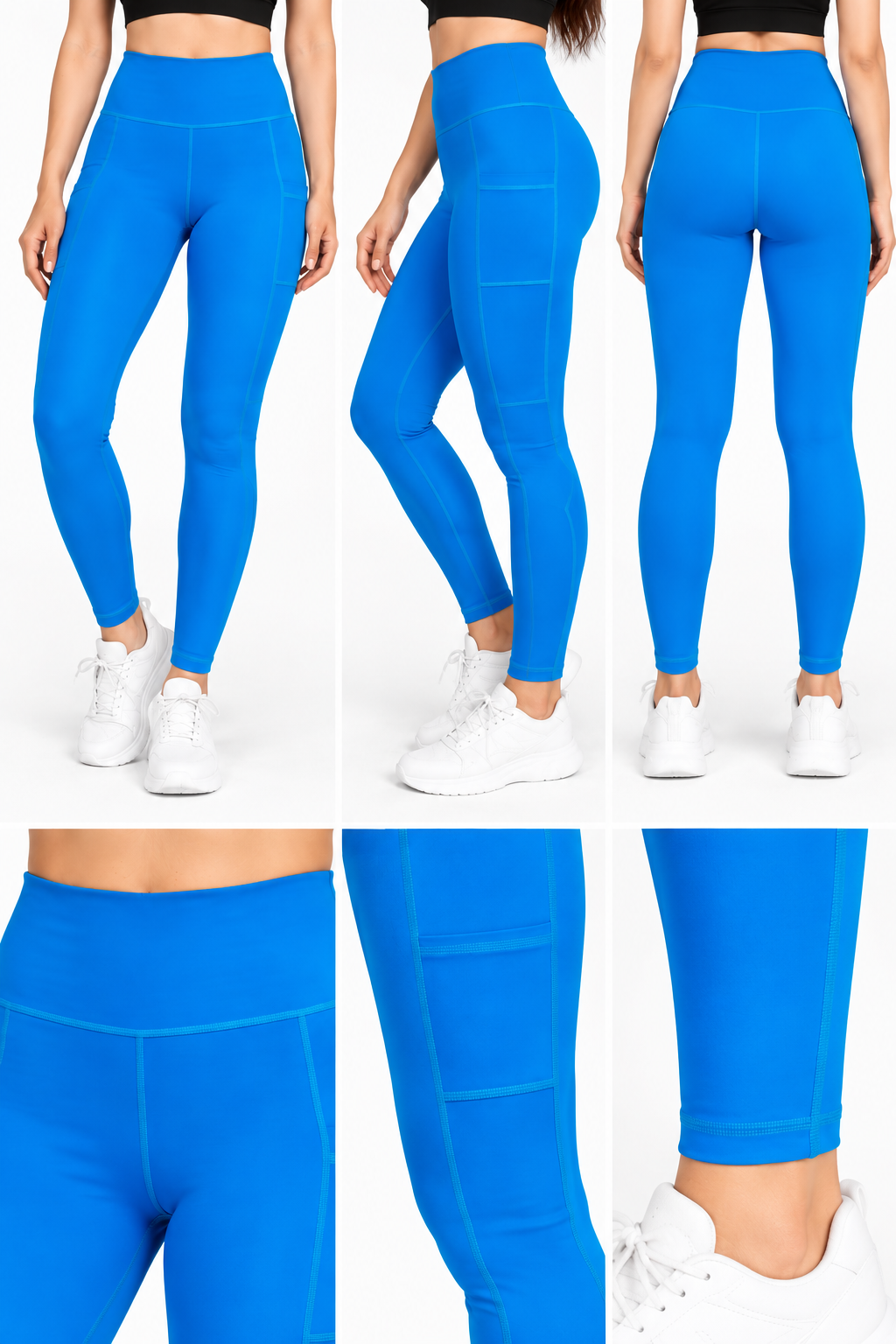 High Waist 2 Pocket Dry Fit 4 Way Lycra Leggings for Women