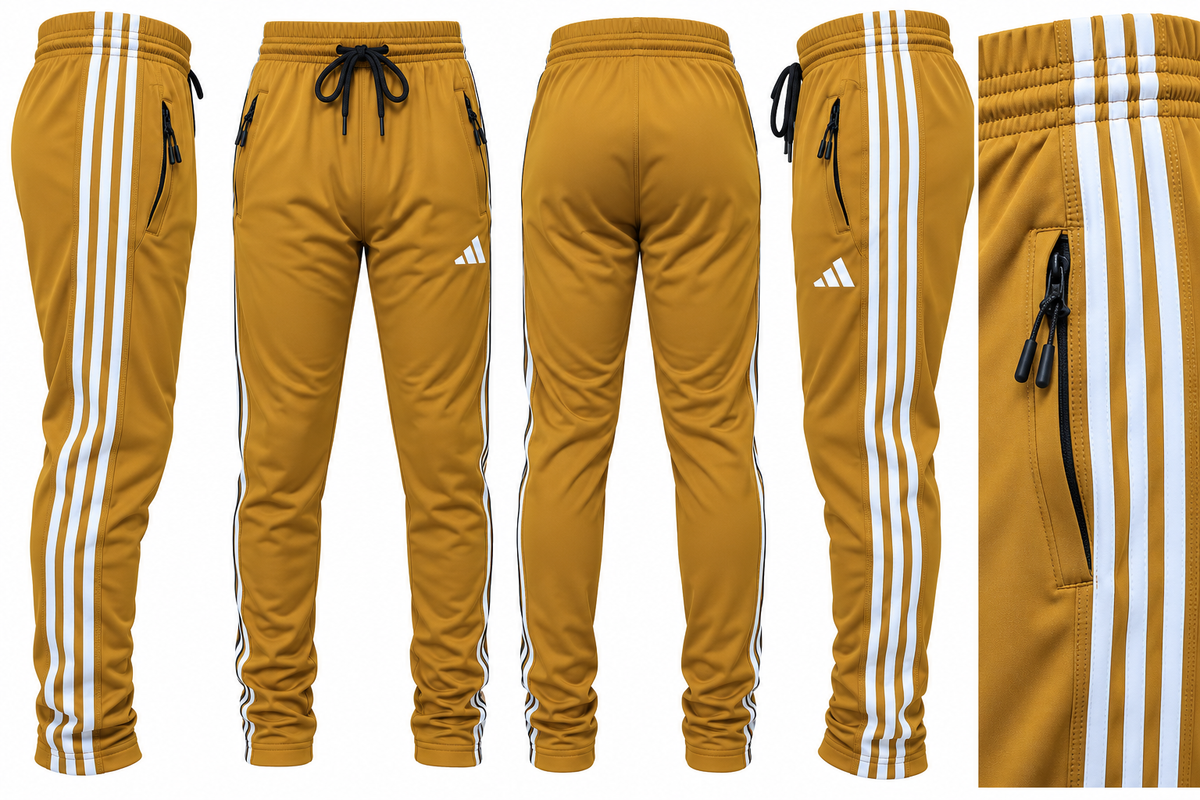 4-Way Stretch Dry-Fit Track Pants For Men | Lightweight & Breathable Activewear