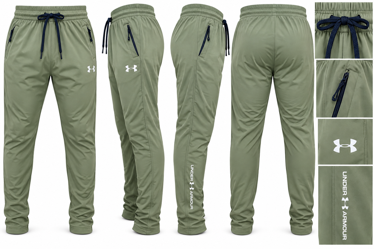Dry Fit 4-Way Stretch Lycra Trouser – Olive Green Sportswear