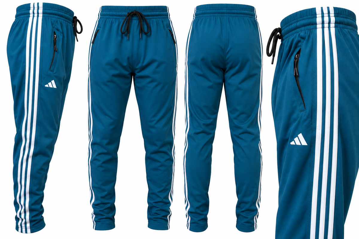 4-Way Stretch Dry-Fit Track Pants For Men | Lightweight & Breathable Activewear